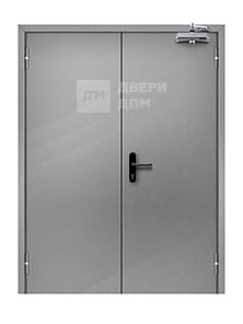 Дверь противопожарная двупольная EI-30 1500×2100 глуxая под покраску ДП-610